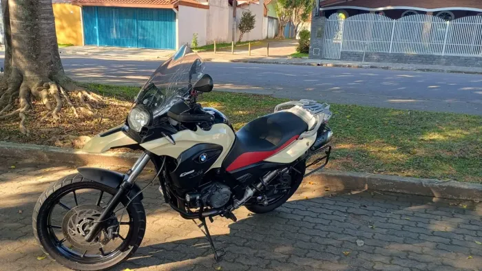 Bmw gs 650 2013 moto robusta com bolha alta,protetor de motor, protetor de alforges