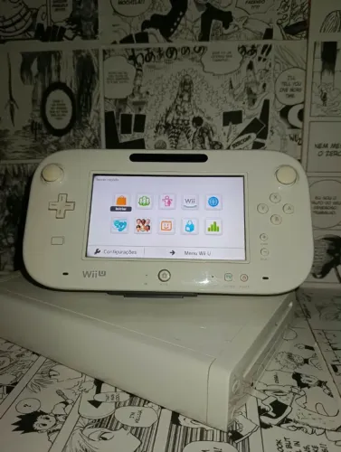 Console Nintendo Wii U Branco Completo Com Cabos Jogo Lego Marvel