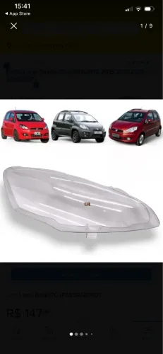 Lente Farol Direito Idea 2011 2012 2013 2014 2015 2016 2017