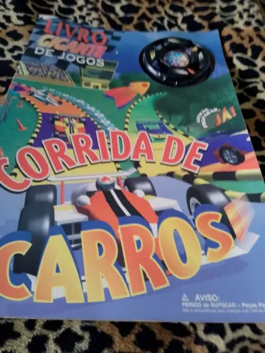 Livro Gigante de Jogos Corrida de Carros.