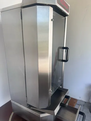 Kit Máquina de Churrasco Grego e Fatiador Elétrico