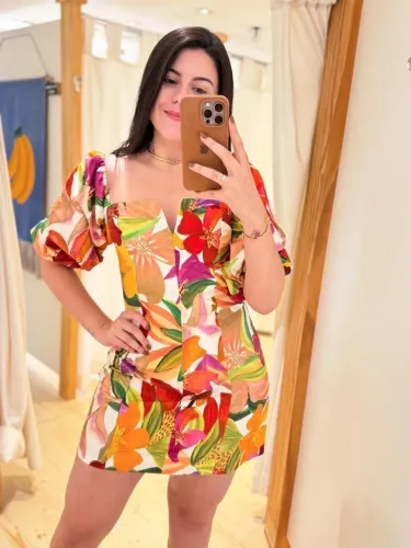 Vestido Farm Artsy Floral Off -M/G