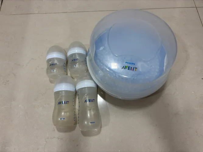 Kit mamadeiras e esterilizador avent philips