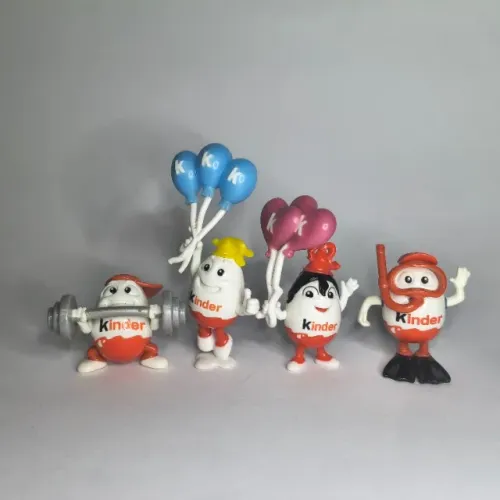 4 Miniaturas Kinder Ovo Kinderino Esportes e Festa
