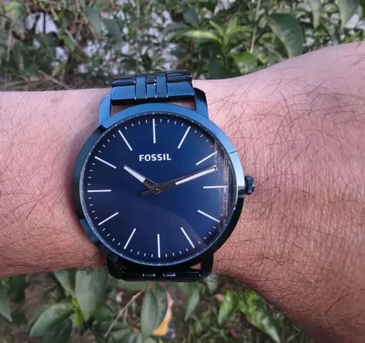 Relógio Fóssil Azul