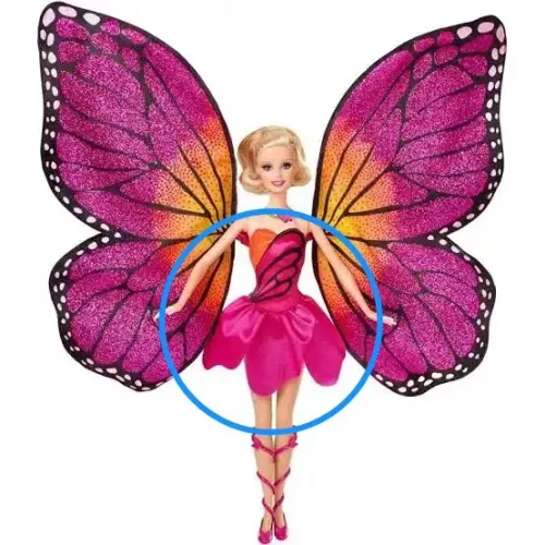 Vestido Barbie mariposa