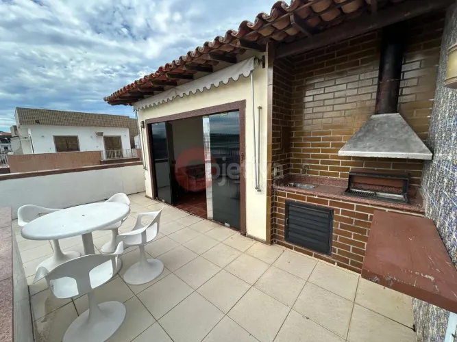 Cobertura duplex, 3 quartos,192m², a 200 m da Praia do Forte - Cabo Frio