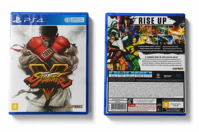Este é um jogo Street Fighter V para PlayStation 4.