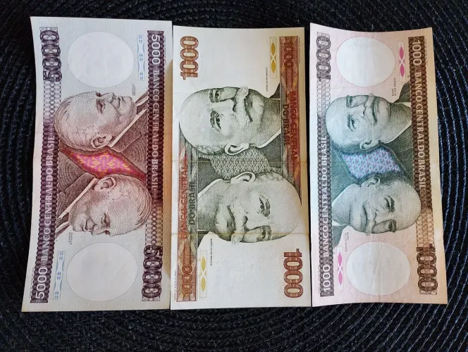Set de Cédulas Cruzeiros bem conservadas