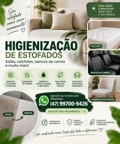 Higienização de Estofados