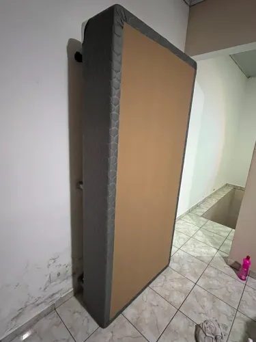 cama solteiro box estrado com rodinhas