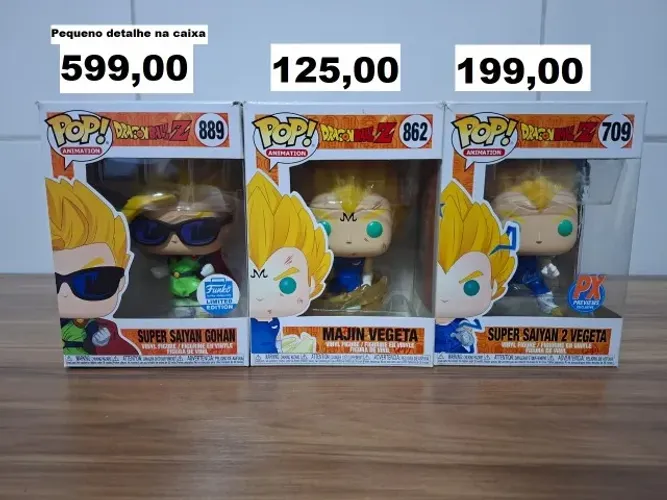 Funko Dragon Ball Gohan / vegeta ( Lote ou preço nas fotos)