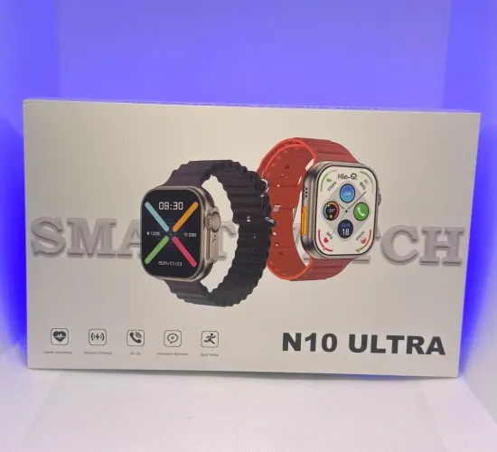 Smartwatch N10 ULTRA, KIT com 4 pulseiras
