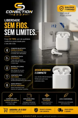 OFERTA Fone de Ouvido Bluetooth Tws