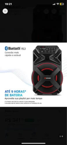 Caixa de som nova lacrada, Aceito Troca e Venda