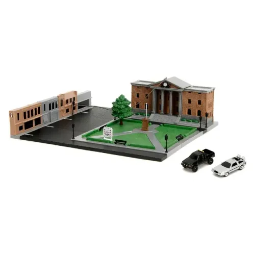 MINIATURA DE CARRO JADA NANO SCENE: BACK TO THE FUTURE - HILL VALLEY COURTHOUSE