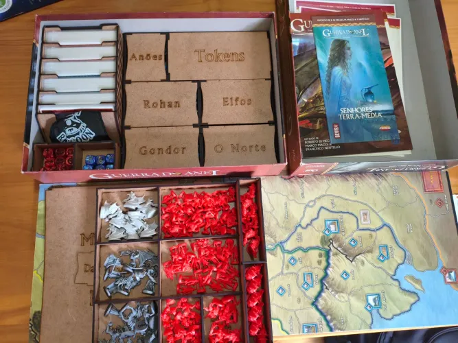 Jogo Tabuleiro - Guerra do Anel (2ed - Devir) - insert Bucaneiros - Senhor dos Anéis