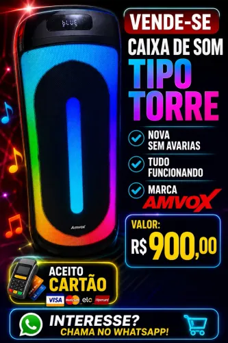 CAIXA DE SOM ESTILO TORRE
