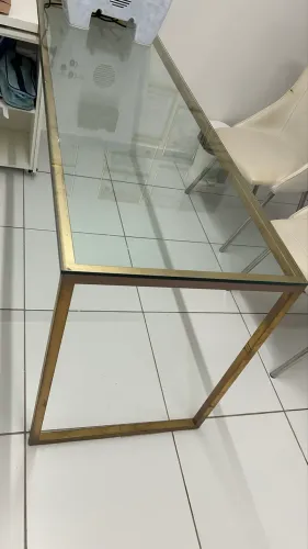 Mesa de vidro para escritório, consultório, casa 