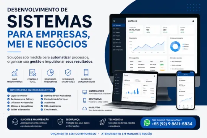 Desenvolvimento de Sistemas para Empresas, MEI e Pequenos Negócios