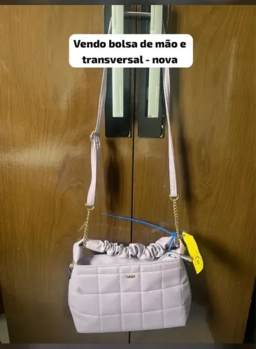 Vendo bolsa transversal/ mão lilás