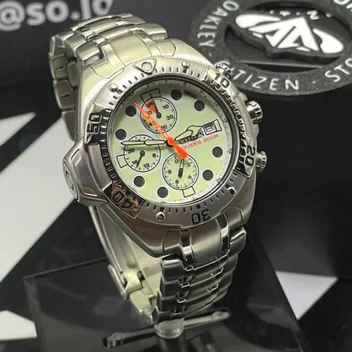 RELÓGIO CITIZEN AQUALAND 3740 TARTARUGA NATULITE SÉRIE PRATA BRACELETE