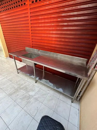 Mesa de inox para cozinha industrial