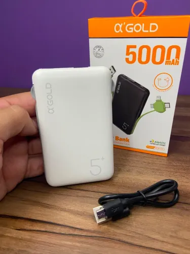 Carregador Portátil Power Bank ?'GOLD 5000mAh BTE-03