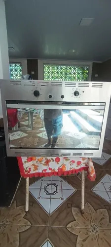Forno grill modelo embutido vidro espelhado
