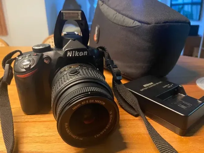 Nikon Kit D3200 + Lente 18-55mm Vr Dslr Cor Preto