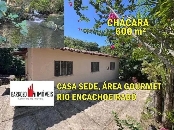 Barrozo Imóveis - Chácara a venda com RIO ENCACHOEIRADO - Oportunidade!