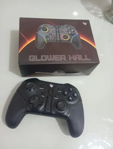 CONTROLE GAMER PICHAU GLOWER HALL, NINTENDO SWITCH, PC, PS3, ANDROID 