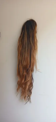 Lace Loira 60 cm Cabelo Russo Natural  - Longa e Linda