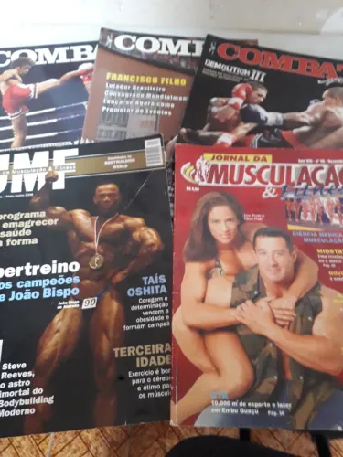 Revistas Combat Sport E Jornal Musculação Leia Descrição
