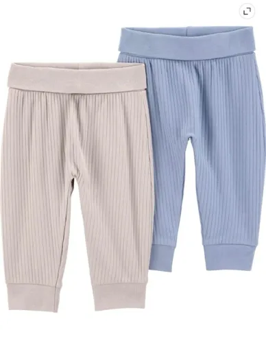 kit 2 Calças Carters tamanhos RN, 0-3, 3-6, 6-9, 12 e 18 meses importadas (Novas)