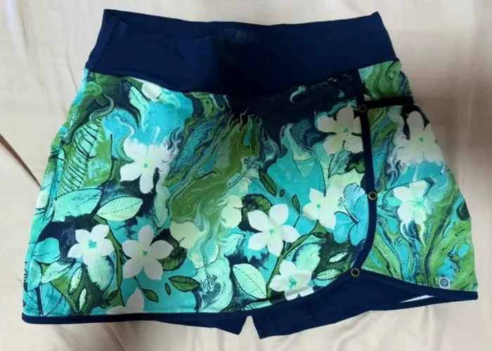 Shorts Saia Fitness Estampado Floral M (veste pequeno)