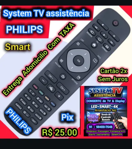Controle TV PHILIPS