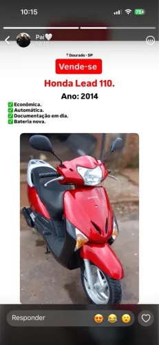 Vende - se Honda Lead 110