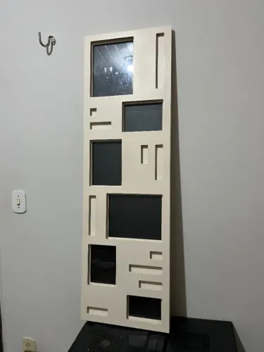 porta retrato de parede para 6 fotos