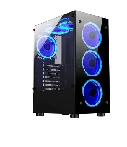 Gabinete Gamer Rise Mode Glass 06X, Mid Tower, ATX, Lateral em Vidro Fumê e Frontal em Vid