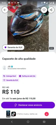 Capacete muito bom