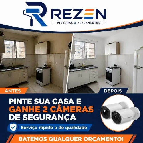 Pinte sua casa e ganhe DUAS câmeras de segurança!