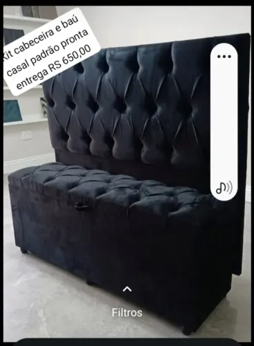 Kit cabeceira e  baú casal padrão  pronta entrega 