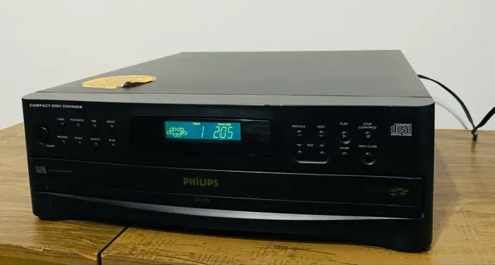 CD Player Carrossel Philips CDC 265 - 5 CDs - Excelente Estado c/ Vídeo