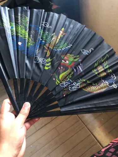 leque japonês dragão