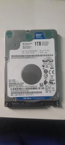 HD 1TB externo USB 3.0 com cabo para notebook, computador e console