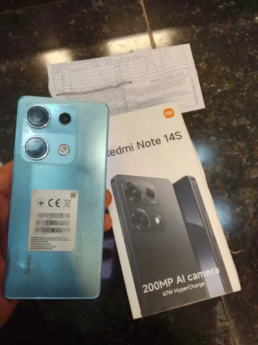 Redmi note 14s 258gb com nota fiscal, câmera frontal presisa olhar, câmera de selfie top