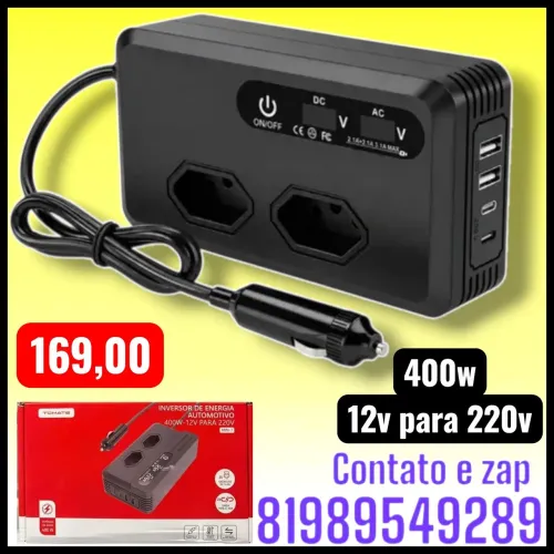 Inversor 400w 12v para 220v