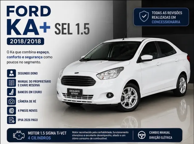 Ford KA+ Sedan 1.5 SEL 16V Flex 4P 2018