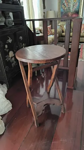 Mesa dobrável madeira rustica